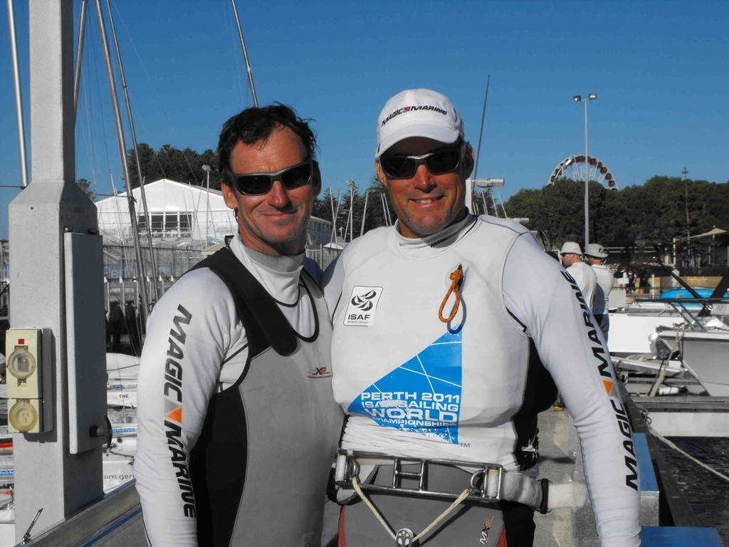 Clarke/ Bjorn - ISAF Sailing World Championships Perth 2011 © John Curtis