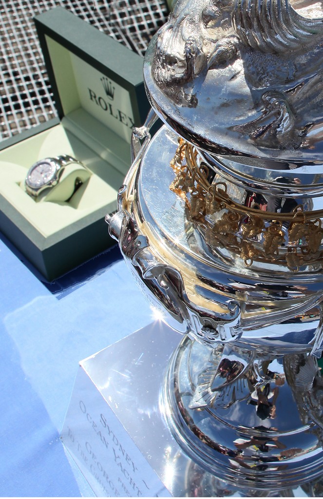 The big prize; the George Adams Cup and Rolex watch  - Rolex Sydney Hobart Yacht Race 2011 photo copyright Crosbie Lorimer http://www.crosbielorimer.com taken at  and featuring the  class