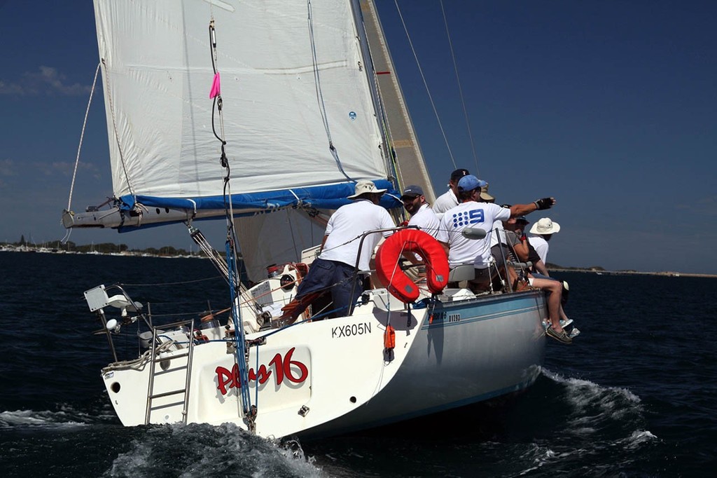John Holder’s Plus 16 was prominent in the Jib and Main fleet. - Cockburn Sound Regatta 2011 © Bernie Kaaks - copyright