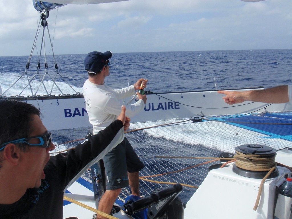 Banque Populaire V - Passage de l’Equateur  - Day 39, 31 December 2011 photo copyright BPCE taken at  and featuring the  class