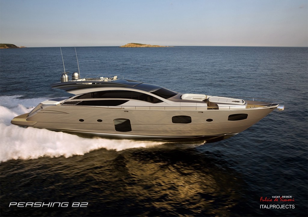 The Pershing 82’ © Pershing S.p.A. http://www.pershing-yacht.com