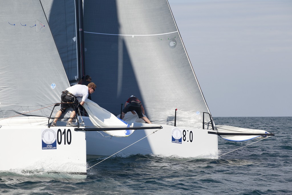 Phuket King’s Cup Regatta 2011 -  Walawala 2 and KukuKERchu go head to head  © Guy Nowell http://www.guynowell.com