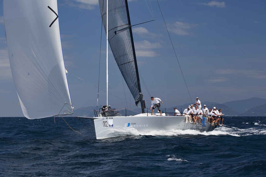 Phuket King’s Cup Regatta 2011 -  Team Premier at flank speed  © Guy Nowell http://www.guynowell.com