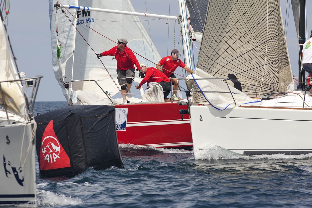 Phuket King’s Cup Regatta 2011 - Switchblade, Katsu looking for room at the mark © Guy Nowell http://www.guynowell.com