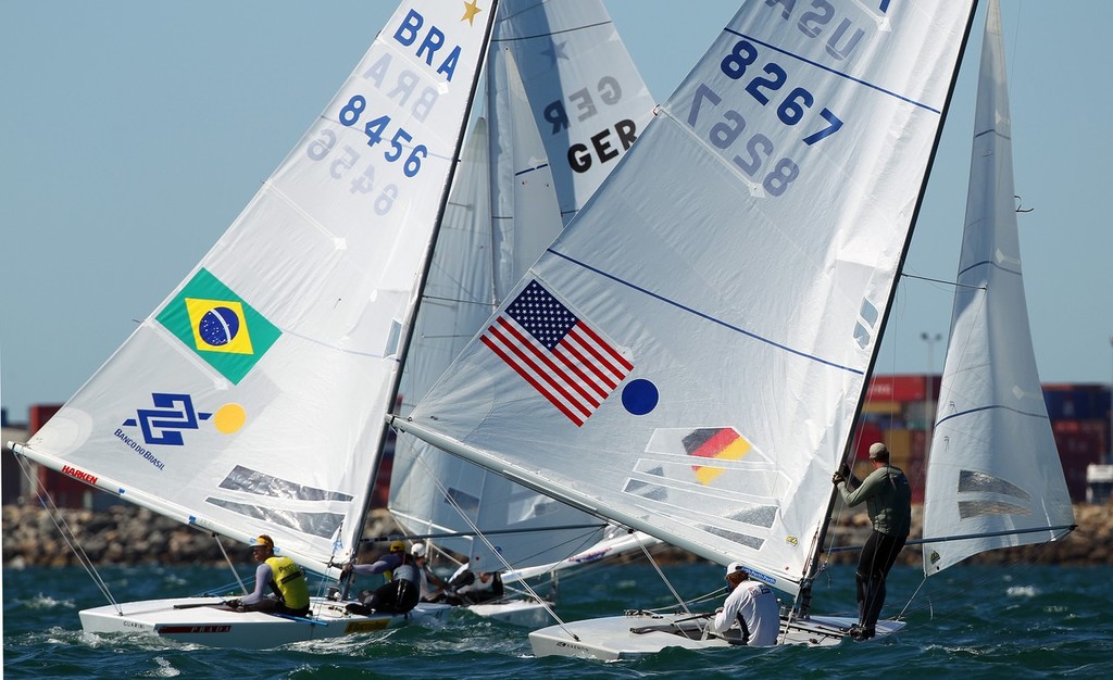 Perth, WA - December 17: Mark Mendelblatt, Brian Faith, Star December 17 2011 off Fremantle, Australia. (Photo by Richard Langdon)

?Perth 2011 ISAF Sailing World Championships, 3rd-18th December 2011.?
Perth 2011 image.??For further information please contact richard@oceanimages.co.uk
+44 7850 913500
+61 478 221797??© Richard Langdon. This image may not be used for any other purpose without the express prior written permission of Richard Langdon.? - ISAF photo copyright  Richard Langdon /Perth 2011 http://www.perth2011.com taken at  and featuring the  class