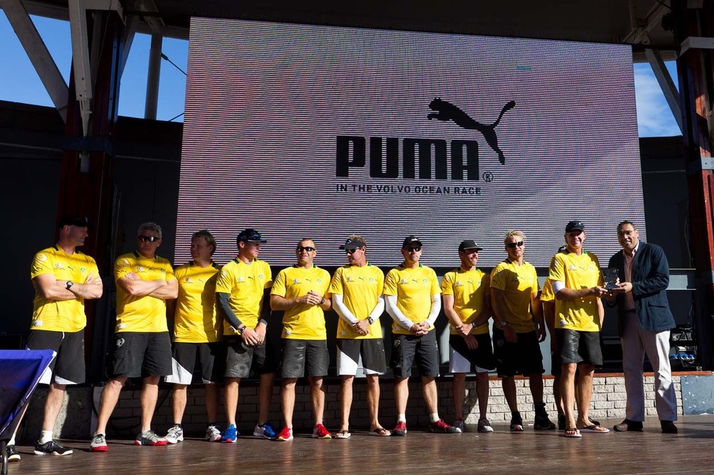 PUMA Ocean Racing powered by BERG, skippered by Ken Read from the USA take 3rd place in the V&A Waterfront In-Port Race in Cape Town, South Africa. © Ian Roman/Volvo Ocean Race http://www.volvooceanrace.com