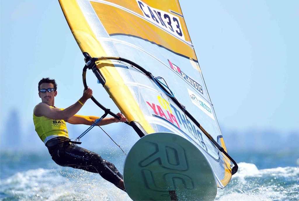 Mr.Movember - a.k.a. Zac Plavsic - ISAF Sailing World Championships Perth 2011 © John Curtis