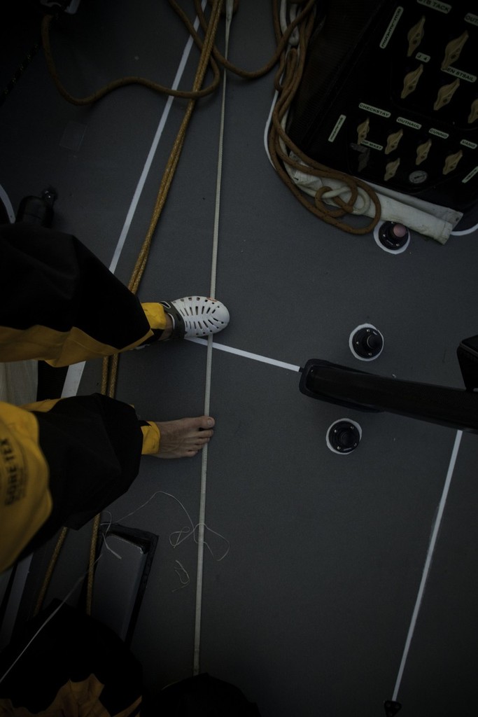 Abu Dhabi Ocean Racing during leg 2 of the Volvo Ocean Race 2011-12, from Cape Town, South Africa to Abu Dhabi, UAE. (Credit: Nick Dana/Abu Dhabi Ocean Racing/Volvo Ocean Race) photo copyright Nick Dana/Abu Dhabi Ocean Racing /Volvo Ocean Race http://www.volvooceanrace.org taken at  and featuring the  class
