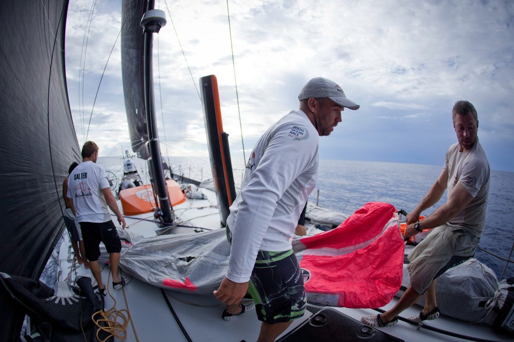 Abu Dhabi Ocean Racing during leg 2 of the Volvo Ocean Race 2011-12 © Nick Dana/Abu Dhabi Ocean Racing /Volvo Ocean Race http://www.volvooceanrace.org
