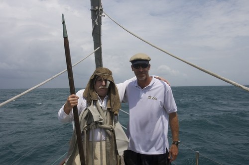 Neptune Regatta 2011 - The King himself arrives from the deep  © Guy Nowell http://www.guynowell.com
