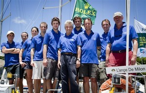 Crew of L'ANGE DE MILON (FRA) - Rolex Sydney Hobart Yacht Race 2011 photo copyright  Rolex/Daniel Forster http://www.regattanews.com taken at  and featuring the  class