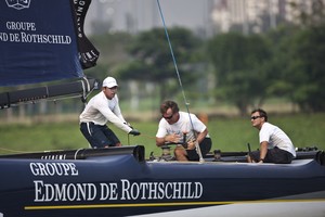 Groupe Edmond de Rothschild - Extreme Sailing Series 2011. Act 9, Singapore - Day 2 photo copyright Lloyd Images http://lloydimagesgallery.photoshelter.com/ taken at  and featuring the  class