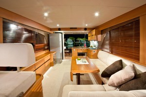 Greenline 40 saloon photo copyright North South Yachting taken at  and featuring the  class