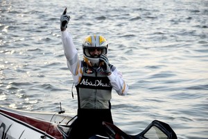 Hamed Al Hameli from UAE of Team Abu Dhabi - F1H2O Grand Prix of Sharjah 2011 photo copyright Vittorio Ubertone/Idea Marketing taken at  and featuring the  class