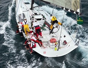 Ker 40 AFR Midnight Rambler at high speed on the way south - Rolex Sydney Hobart 2011 photo copyright  Rolex/Daniel Forster http://www.regattanews.com taken at  and featuring the  class