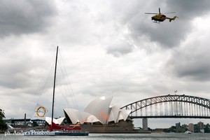 Helicopter rescue drill with WILD OATS XI - Rolex Sydney Hobart Yacht Race 2011 photo copyright  Andrea Francolini Photography http://www.afrancolini.com/ taken at  and featuring the  class