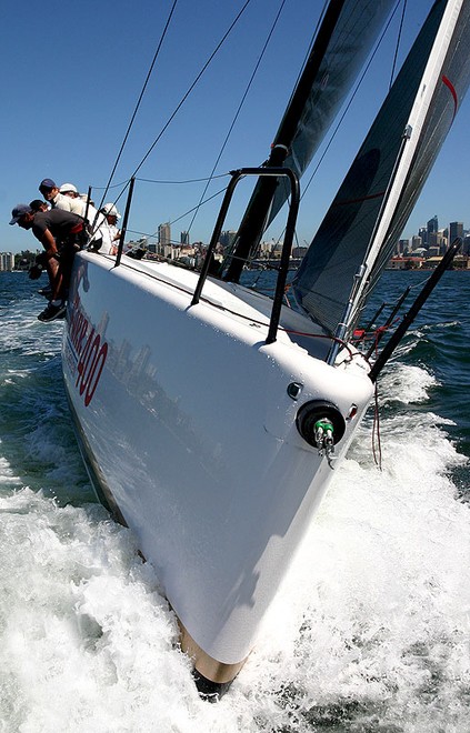 Very distinctive stem and bow section of the Farr 400. - Farr 400 ©  John Curnow