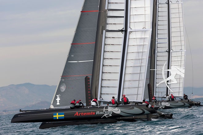 Artemis Racing AC45 Training in Valencia, Spain © Sander van der Borch / Artemis Racing http://www.sandervanderborch.com