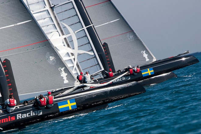 Artemis Racing AC45 Training  01-02-2012, Valencia, Spain © Sander van der Borch / Artemis Racing http://www.sandervanderborch.com