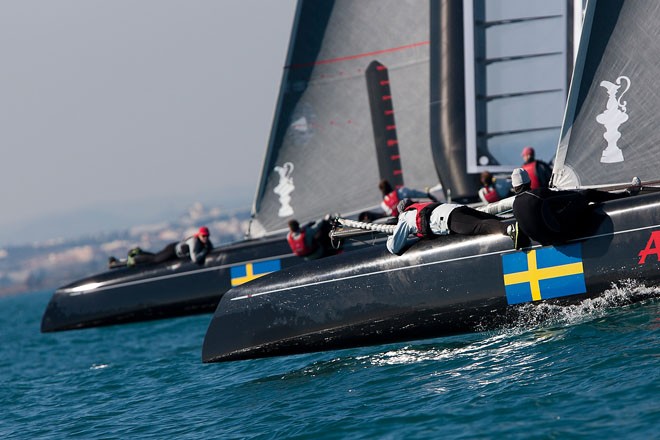 Artemis Racing AC45 Training in Valencia, Spain © Sander van der Borch / Artemis Racing http://www.sandervanderborch.com