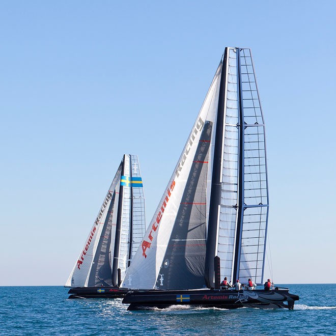 Artemis Racing AC45 Training in Valencia, Spain © Sander van der Borch / Artemis Racing http://www.sandervanderborch.com