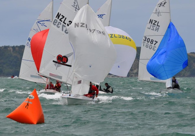 Flying Fifteens - On water action from Day 2 of Sail Auckland &copy; Suellen Hurling