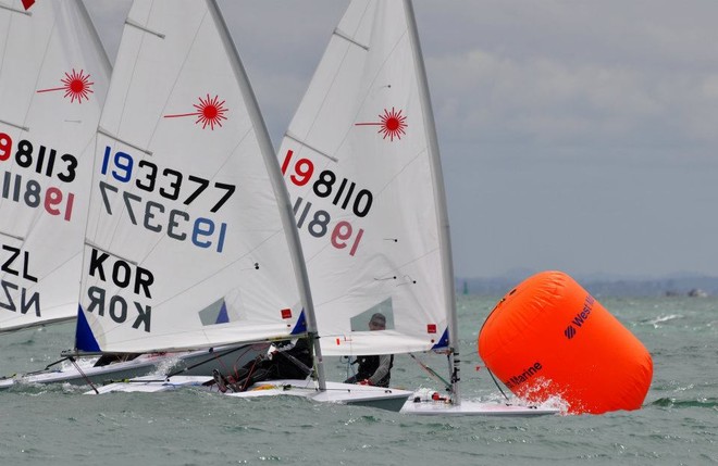Laser - On water action from Day 2 of Sail Auckland &copy; Suellen Hurling