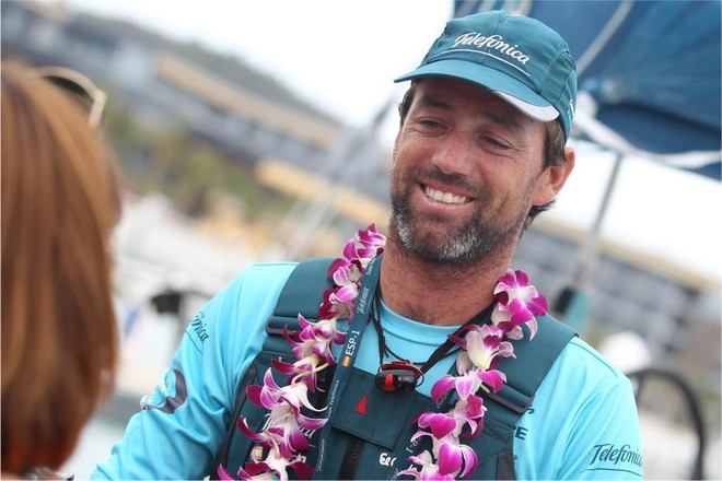 Leg 3 finish Volvo Ocean Race, Sanya, China © Ian Roman/Volvo Ocean Race http://www.volvooceanrace.com