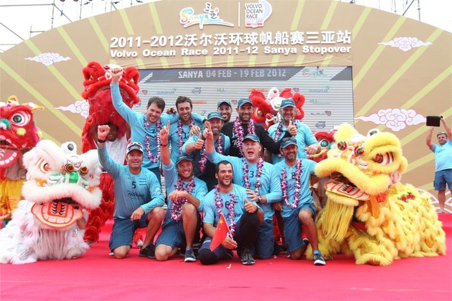 Leg 3 finish Volvo Ocean Race, Sanya, China © Ian Roman/Volvo Ocean Race http://www.volvooceanrace.com