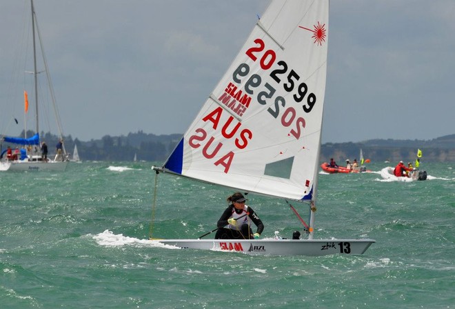 Laser Radial - On water action from Day 2 of Sail Auckland &copy; Suellen Hurling