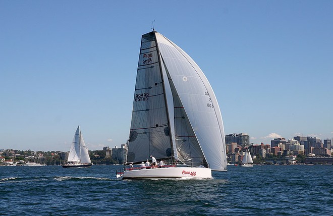 Off the breeze the hull form transforms every once of power in to speed. - Farr 400 ©  John Curnow