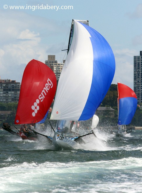 CTS Composites pulling out in front - JJ Giltinan Trophy Sydney harbour 2012.  © Ingrid Abery http://www.ingridabery.com