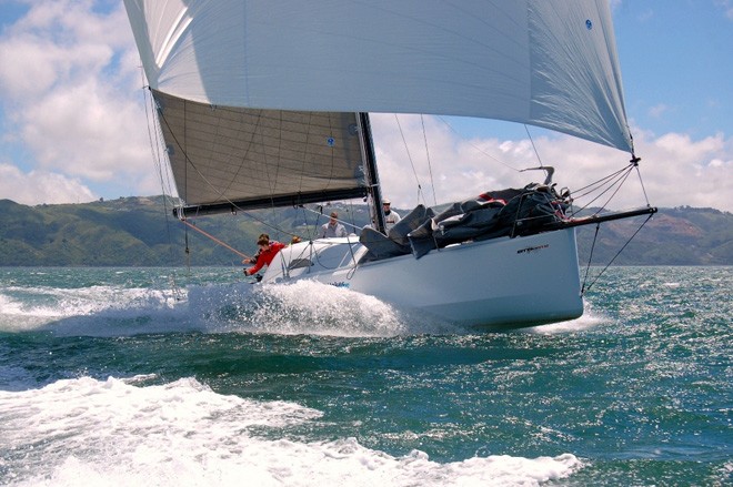 BT Boats Class40 Kiwi40FC ’Bodacious Dream’ sea trials in Wellington, NZ © Oliver Dewar /Global Ocean Race http://www.globaloceanrace.com