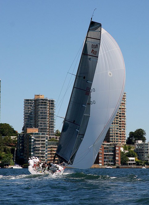 Very large downhill sail area of 235m2. - Farr 400 ©  John Curnow