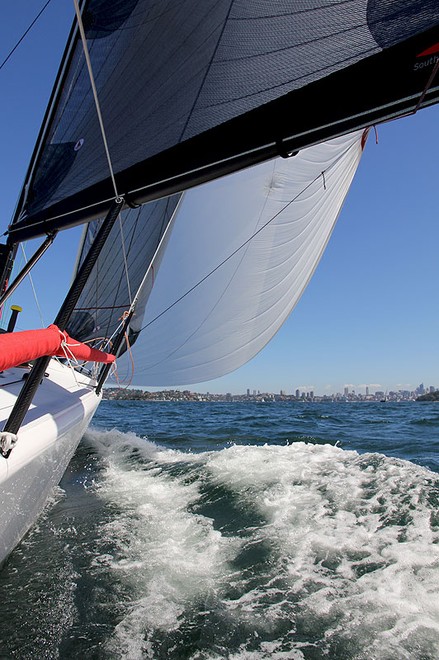No problem turning wind in to pace with the Farr 400. - Farr 400 ©  John Curnow