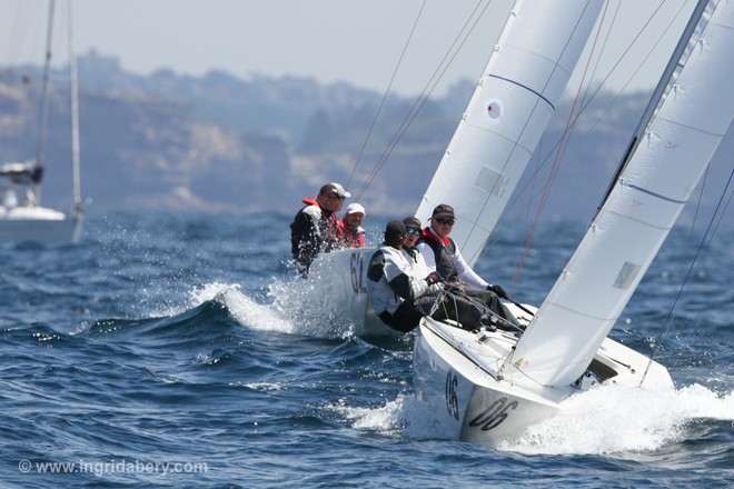 Racing from Day 1 - Etchells Worlds 2012 © Ingrid Abery http://www.ingridabery.com