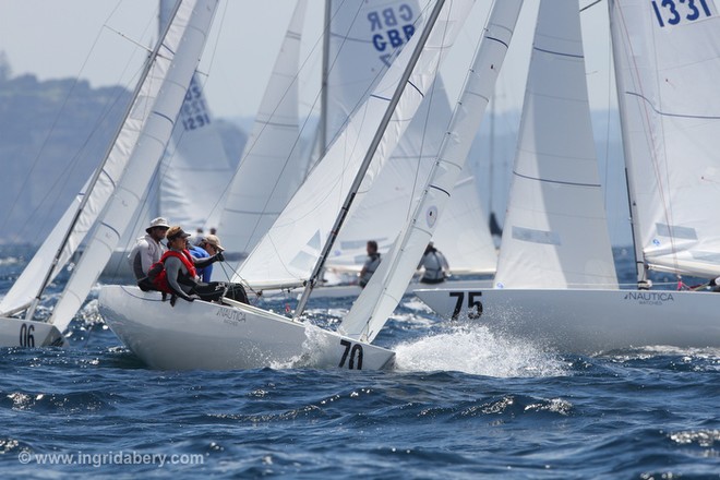 Racing from Day 1 - Etchells Worlds 2012 © Ingrid Abery http://www.ingridabery.com