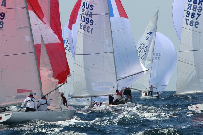 Racing from Day 1 - Etchells Worlds 2012 © Ingrid Abery http://www.ingridabery.com