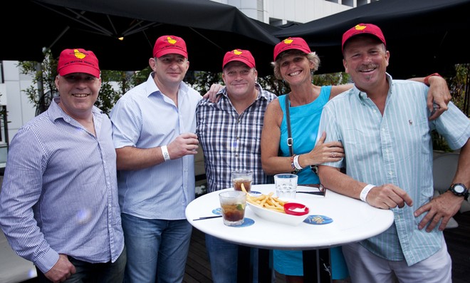Mount Gay Rum 2012 Neptune Regatta. Mt Gay Rum Opening Party. Getting into the spirit of things. © Guy Nowell/ Mt Gay Rum Neptune Regatta