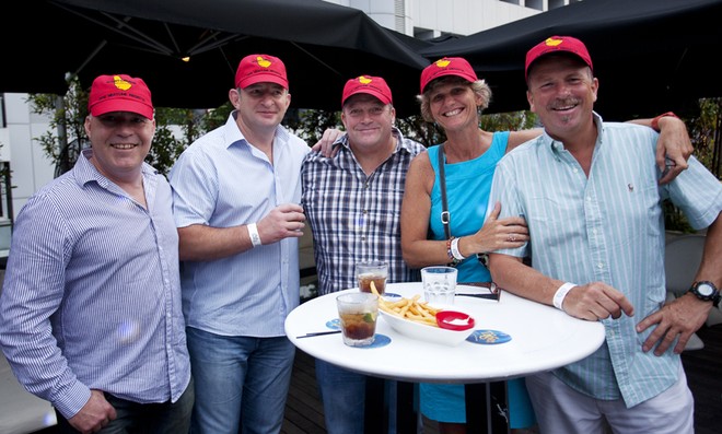 Mount Gay Rum 2012 Neptune Regatta. Mt Gay Rum Opening Party. Getting into the spirit of things. © Guy Nowell/ Mt Gay Rum Neptune Regatta