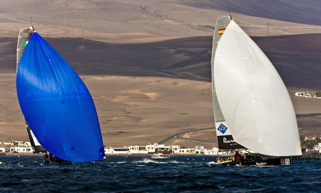 RC44 Puerto Calero Cup<br />
AFX CAPITAL RACING TEAM and ISLAS CANARIAS PUERTO CALERO<br />
©Carlo Borlenghi  &copy; Carlo Borlenghi and Guido Trombetta /Studio Borlenghi