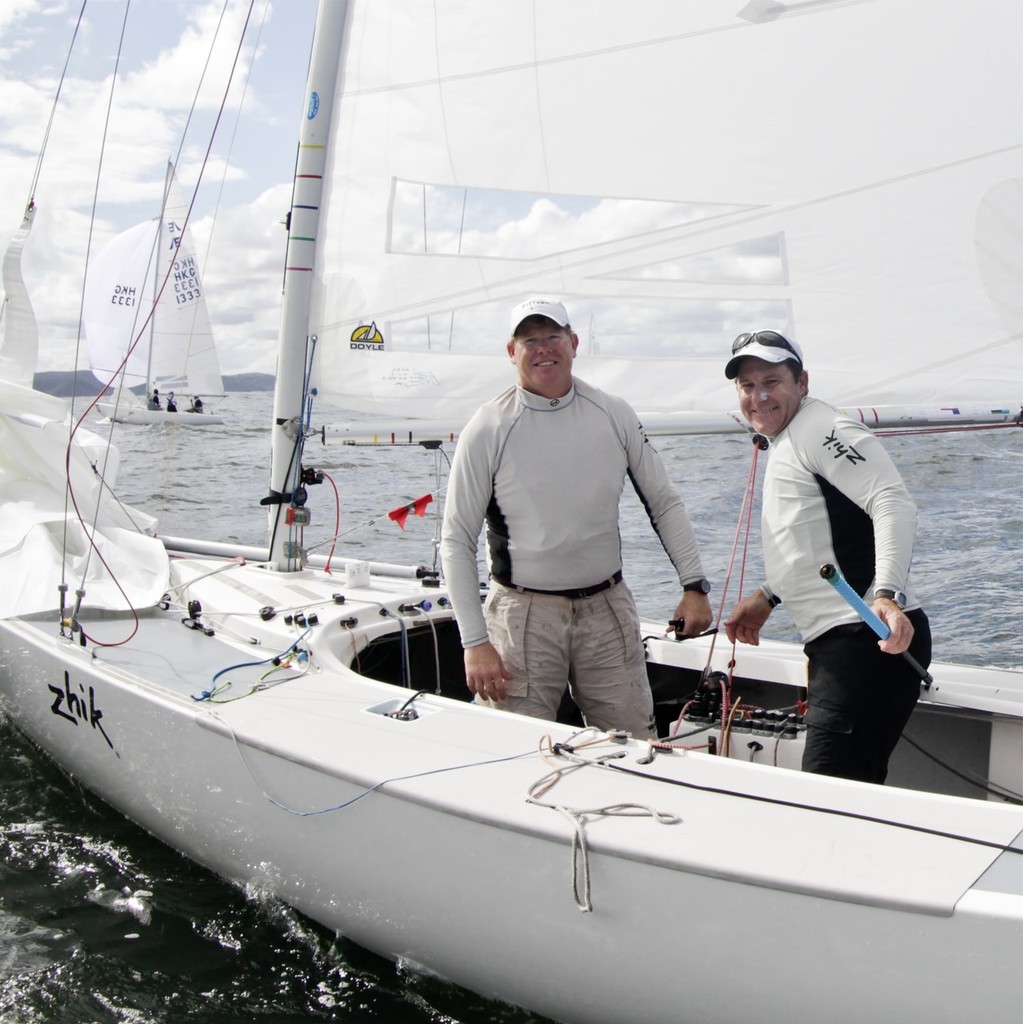 Fifteen overall series winners crewed by David Clark, Alan Smith and Andrew Smith - Etchells Nationals - Final day of racing, Pittwater, Sydney photo copyright Beth Morley - Sport Sailing Photography http://www.sportsailingphotography.com taken at  and featuring the  class