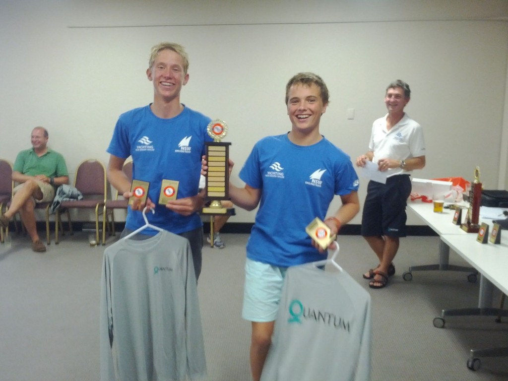2012 State Champs Xavier Winston Smith (s) & Conor Campbell (c) - NSW International 420 State Championships © Seamus Campbell