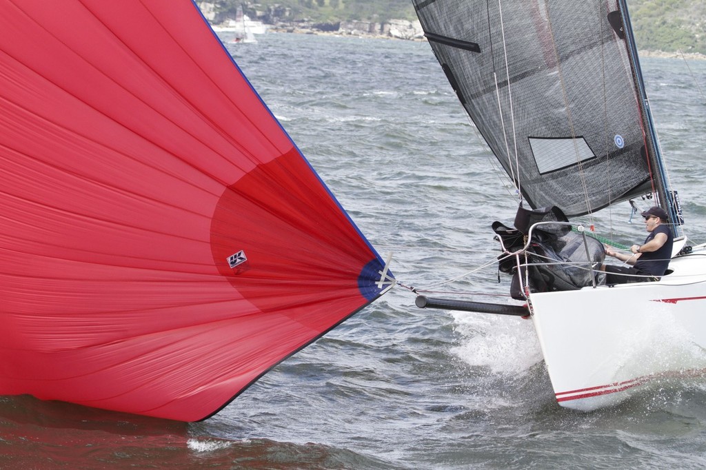 Sophia Bowman at work  - Sydney Harbour Regatta 2012 photo copyright Beth Morley - Sport Sailing Photography http://www.sportsailingphotography.com taken at  and featuring the  class