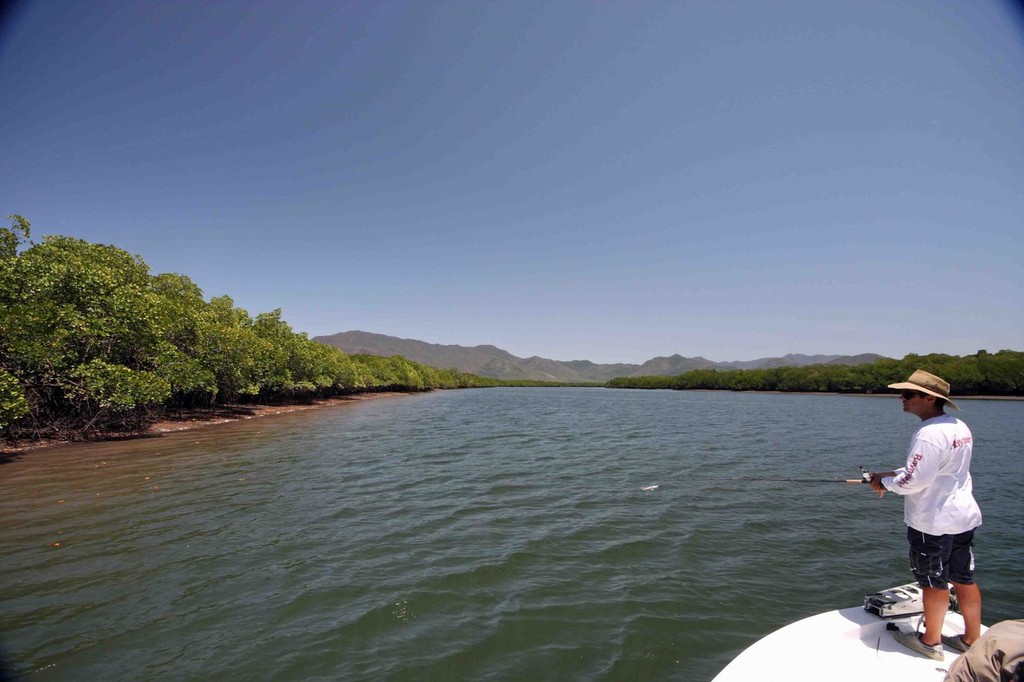 Polaroiding the flats of Hinchinbrook can be some of the most visually entertaining styles of fishing one can endure. © Jarrod Day