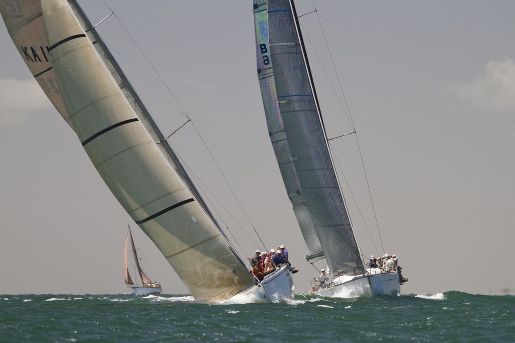 Kookaburra approaching the finish line in the Passage Race  - Festival of Sails, Geelong 2012 photo copyright Beth Morley - Sport Sailing Photography http://www.sportsailingphotography.com taken at  and featuring the  class