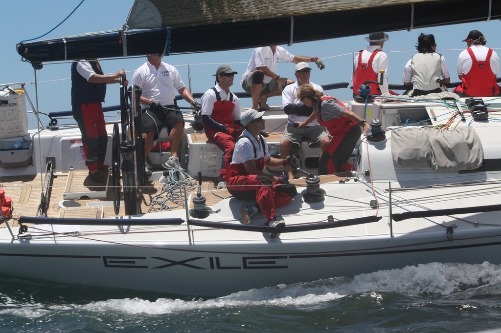 Rob Reynolds DK46 ‘Exile’ IRC handicap winner for the 2012 Pittwater to Coffs Yacht Race - photo by Damian Devine - 2012 Pittwater & Coffs Harbour Regatta photo copyright Damian Devine taken at  and featuring the  class