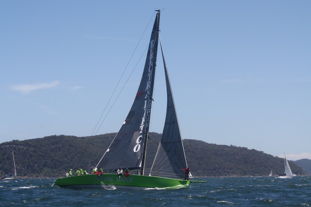 Craig Ellis' Future Shock wins line honours/PHS handicap double - 2012 Pittwater & Coffs Harbour Regatta photo copyright Damian Devine taken at  and featuring the  class