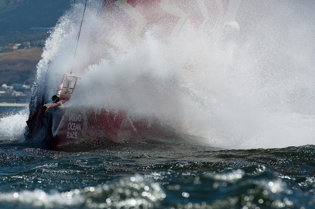 Camper with Emirates Team New Zealand. , practice race day in Table Bay. Cape Town, South Africa. 8/12/2011 © Chris Cameron/Volvo Ocean Race www.volvooceanrace.com