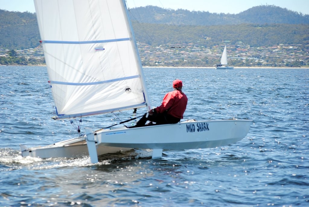 Paper Tiger catamaran Mudshark (Mick Boyle) is among the dozen PTs competing in the Crown Series Bellerive Regatta. photo copyright  Andrea Francolini Photography http://www.afrancolini.com/ taken at  and featuring the  class